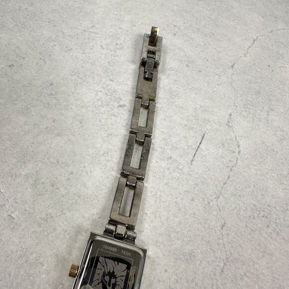 Anne Klein Watch Womens 16mm Rectangle Two Tone Link Band Quartz New Battery - Picture 15 of 16